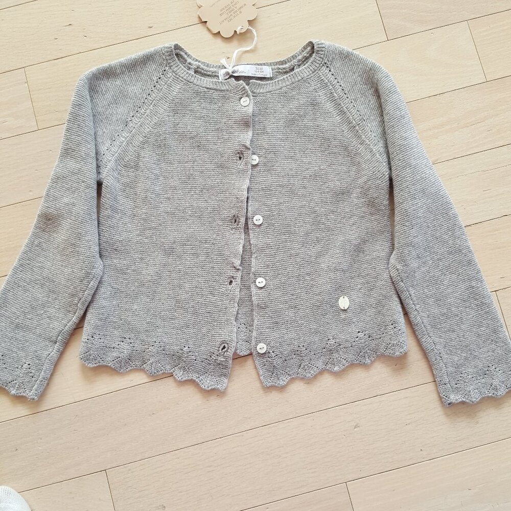 Patachou ! light pink knit cardigan (36M)